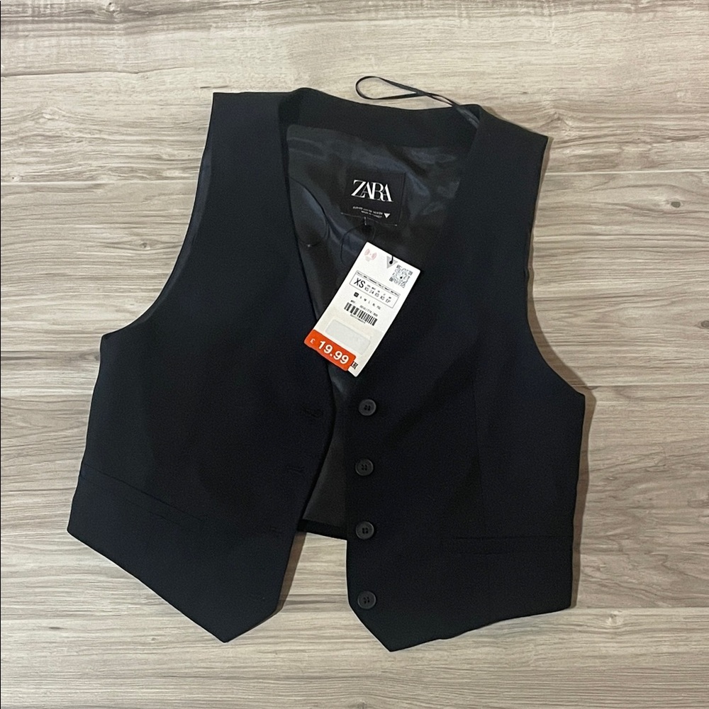 Zara Classic Black Vest